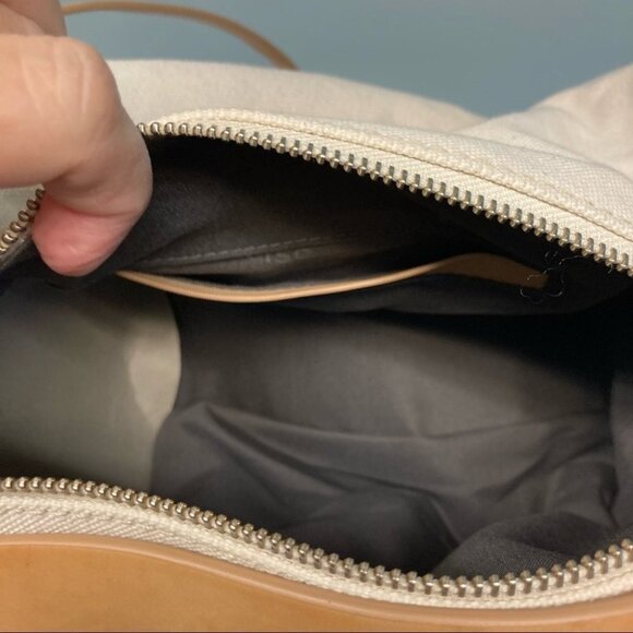 SKAGEN Denmark Trisse Barrel Leather and Canvass Crossbody Handbag NWT - Picture 6 of 14